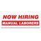 Signmission Now Hiring Manual Laborers Banner Apply Inside Accepting Application Single Sided B-120-30274 - alternate 1